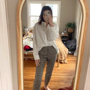 oversized white shirt